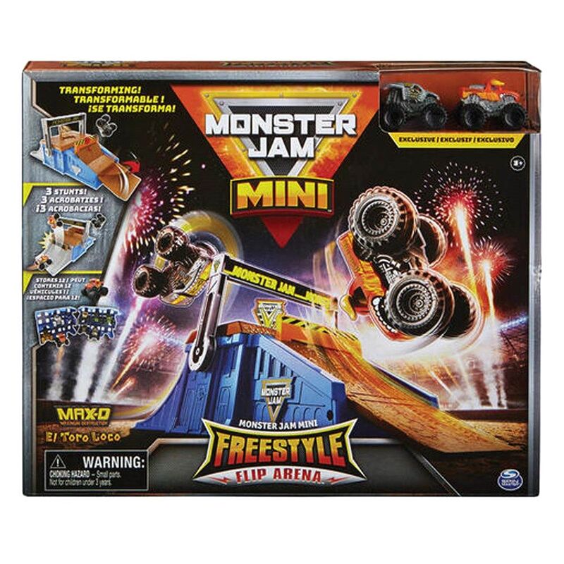 Spin Master Monster Jam Mini Flip & Go Playset