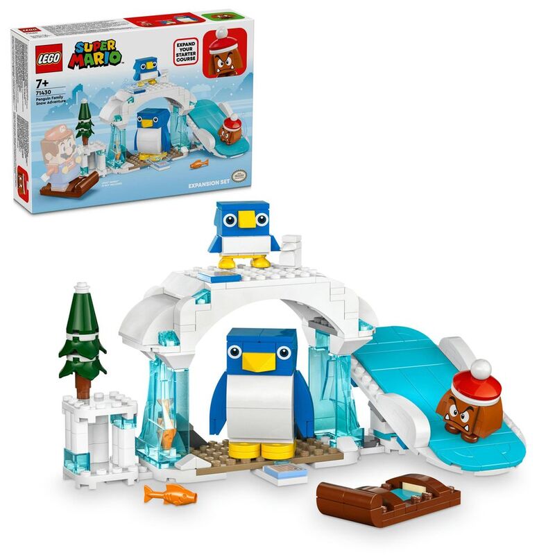 LEGO Super Mario Super Mario Penguin Family Snow Adventure Expansion Set 71430 (228 Pieces)