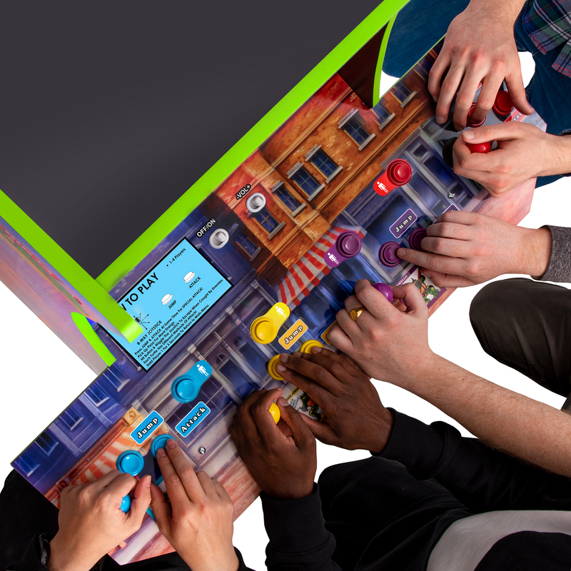 Arcade 1Up Teenage Mutant Ninja Turtles with Riser 57.8-inch