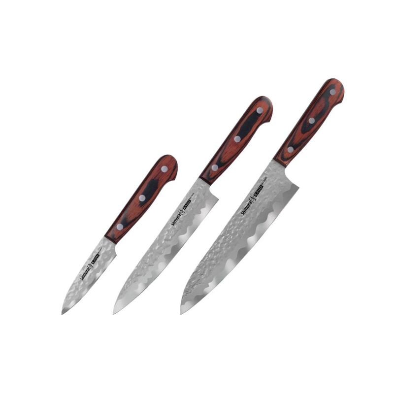 Samura Kaiju Stainless Steel Kitchen Knives Set (Set of 3)