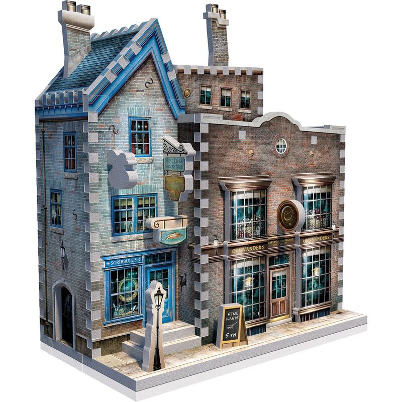 Wrebbit Harry Potter Diagon Alley Collection Ollivander`S Wand Shop & Scribbulus 295 Pcs 3D Puzzle