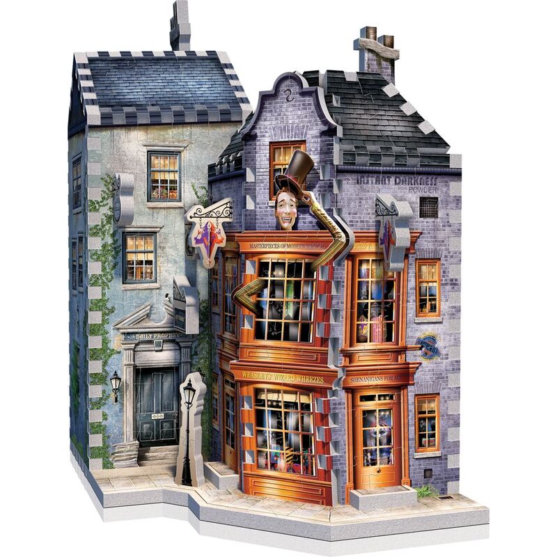 Wrebbit Harry Potter Diagon Alley Collection Weasley’S Wizard Wheezes & Daily Prophet 285 Pcs 3D Puzzle