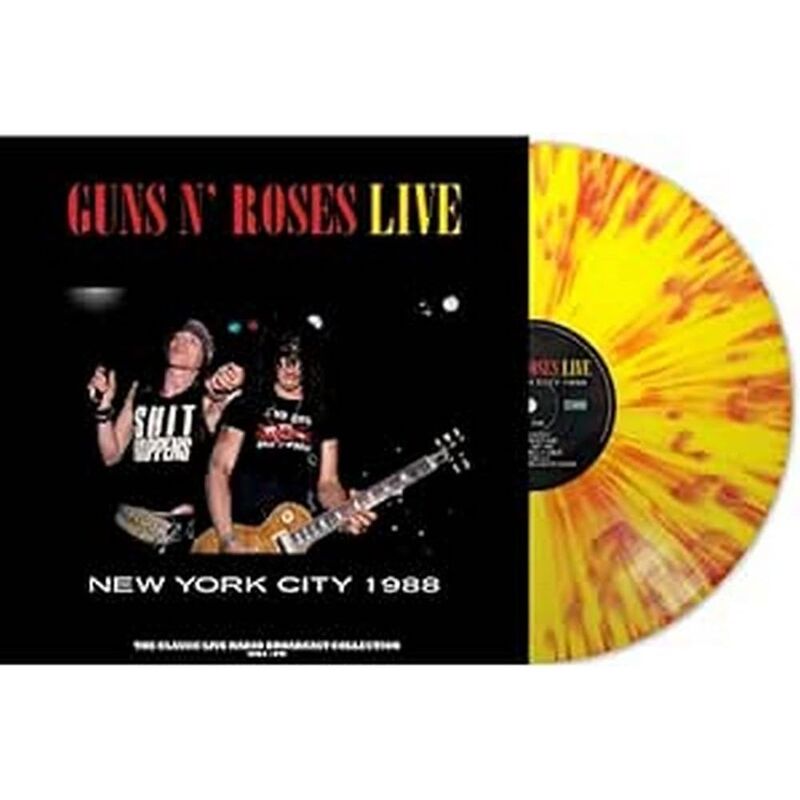 Live In New York City 1988 (Yellow/Red Splatter Colored Vinyl) (Limited Edition) | Guns N Roses