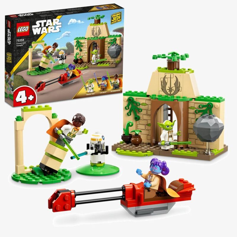LEGO Star Wars Tenoo Jedi Temple Building Set 75358 (124 Pieces)