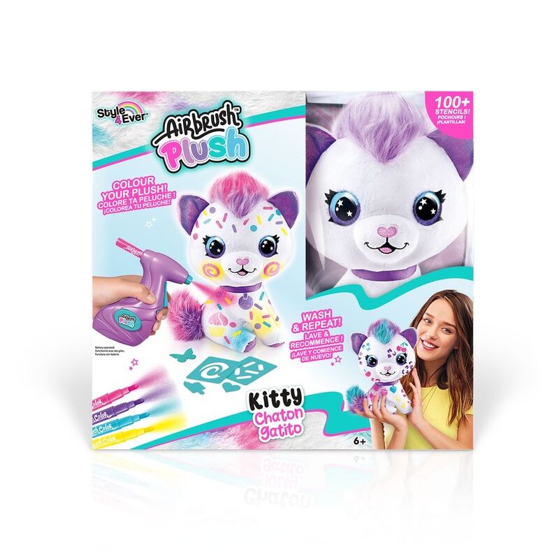 Canal Toys Style 4Ever Airbrush Plush Kitty Plush Toy OFG272