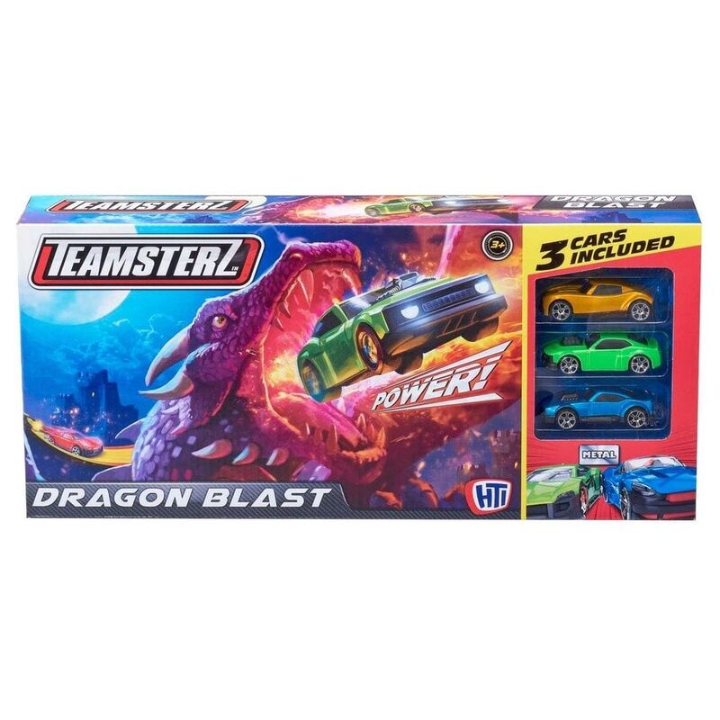 Teamsterz Turbo City Dragon Blast Beast Machines Set (Includes 3 Cars) 1417274.V22
