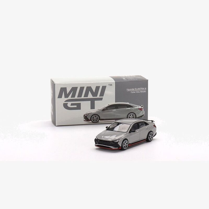 Mini GT Hyundai Elantra N Cyber Grey Metallic 1.64 Diecast Car (386)