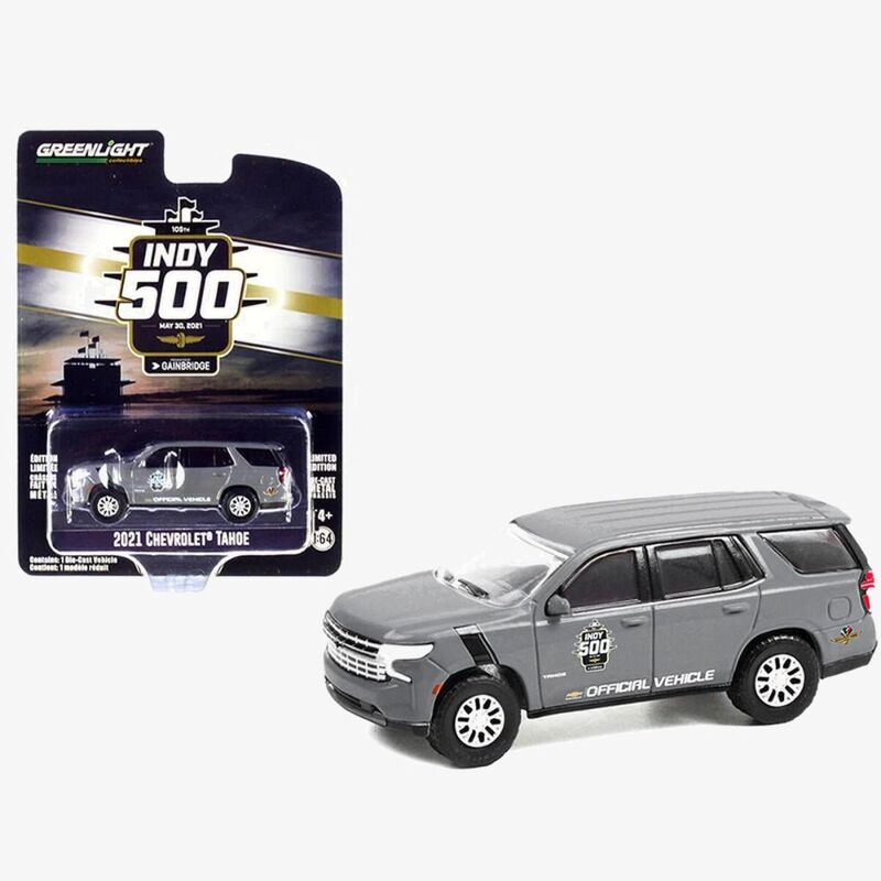 Greenlight Anniversary Collection Series 13 2021 Chevrolet Tahoe 105th Indianapolis Indy 500 1.64 Diecast Car