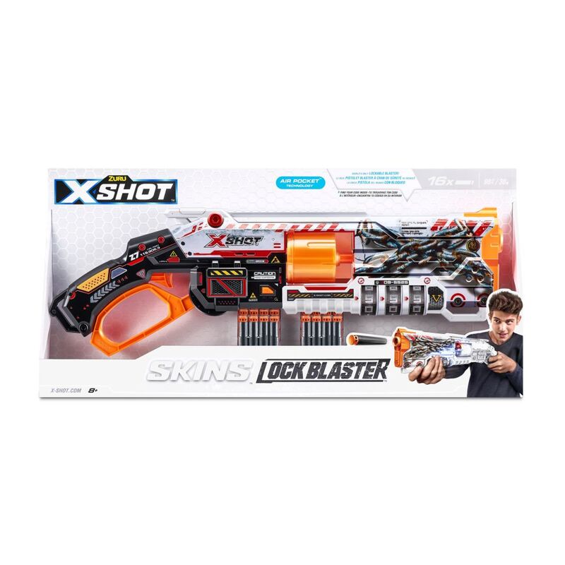 X-Shot Skins Lock Blaster (Includes 18 Darts)