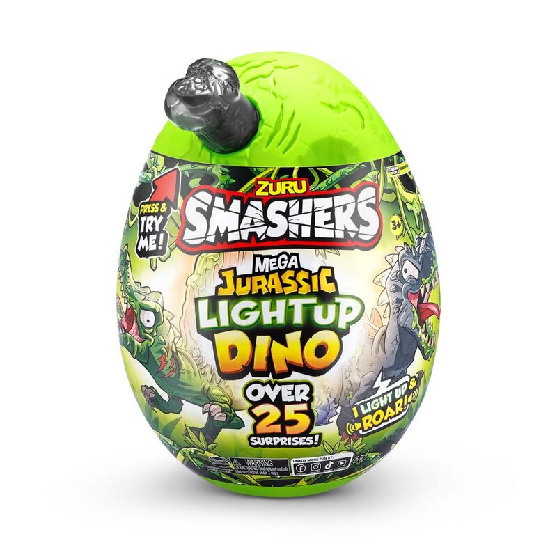 Smashers Jurassic Series 1 Mega Light-Up Dino Figurine (Assortment - Includes 1)