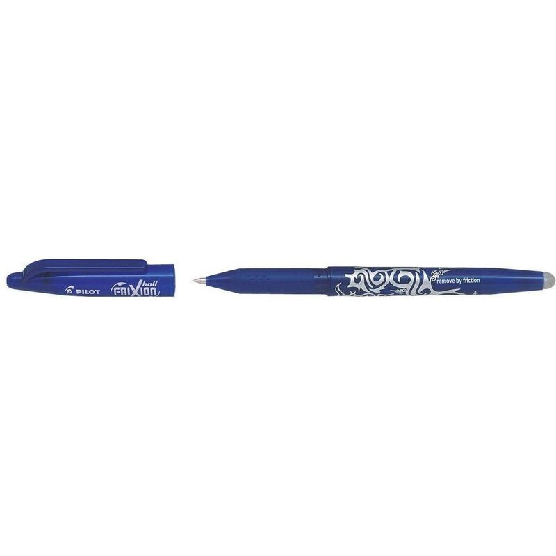 Pilot Frixion 0.7mm Roller Ball Pens - Blue (6 Pack)