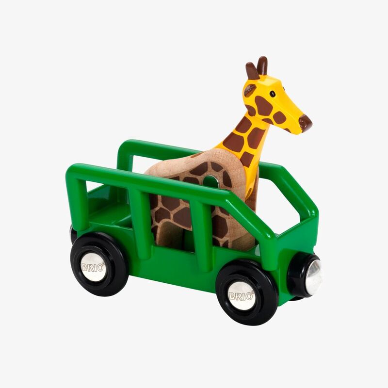 Brio World Blister Giraffe And Wagon Kids Playset