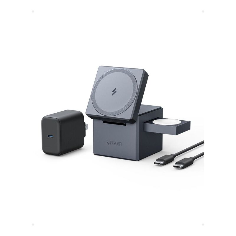 Anker 3-in-1 Cube With MagSafe - Grey