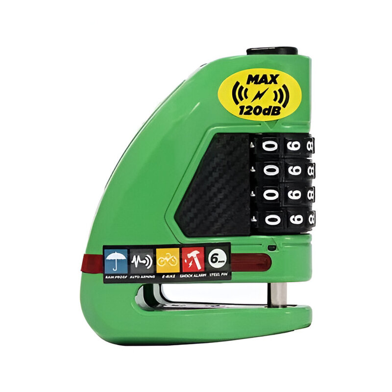 Ulac Air Alarm Combo Disc Lock Green