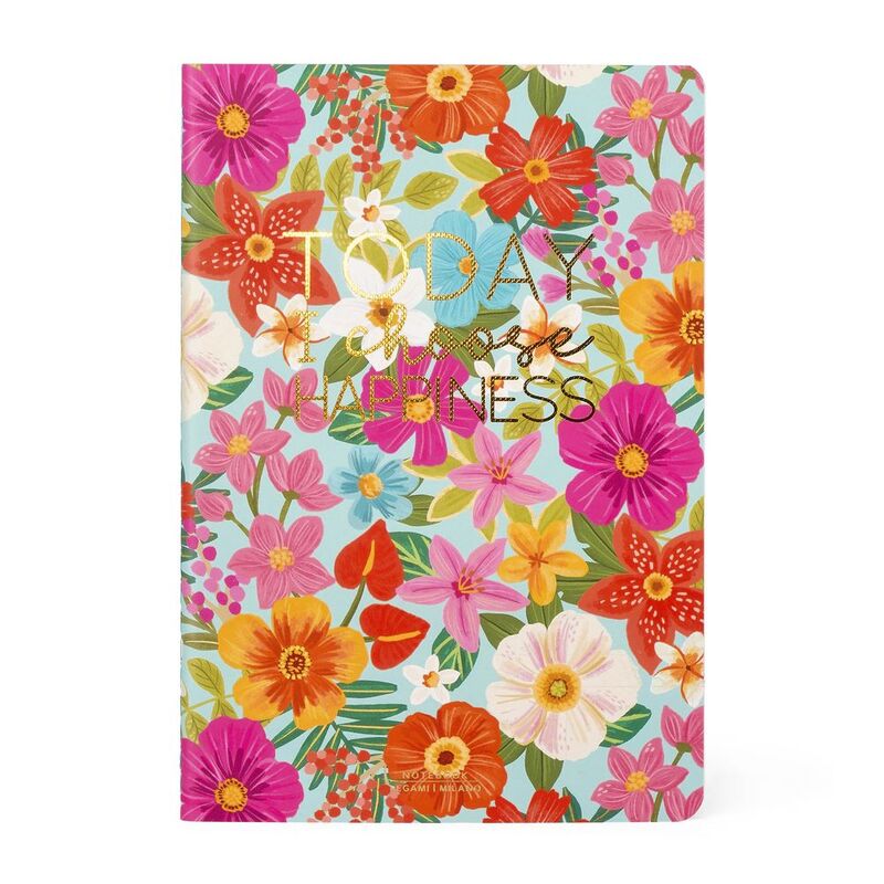 Legami Notebook - Quaderno - Medium (A5) - Lined - Flowers