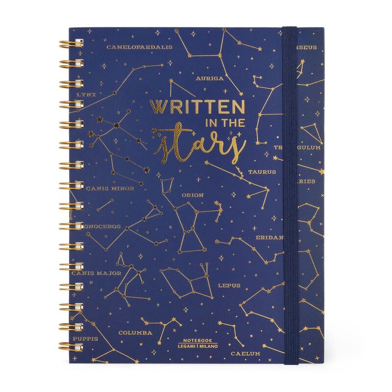 Legami Large Spiral A5 Notebook - Stars