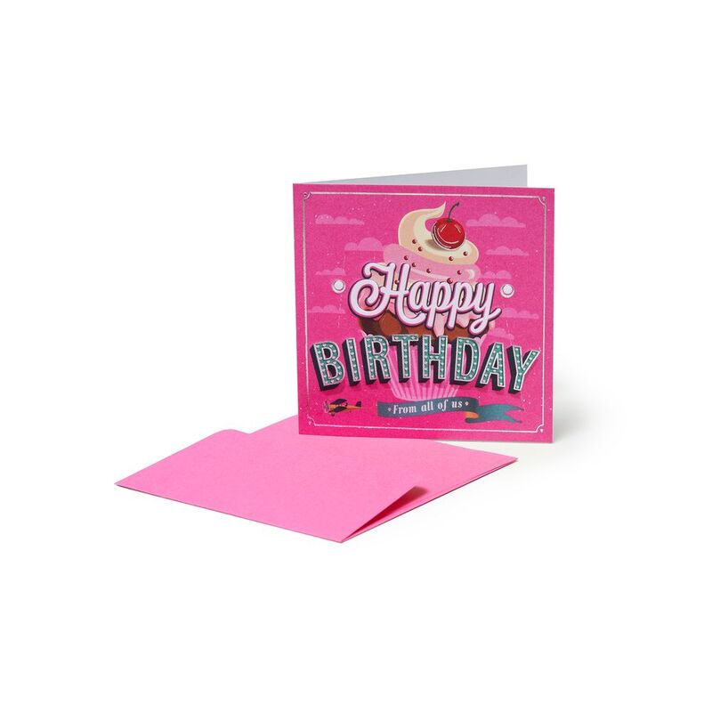 Legami Greeting Card - Small - Cupcake (7 x 7 cm)