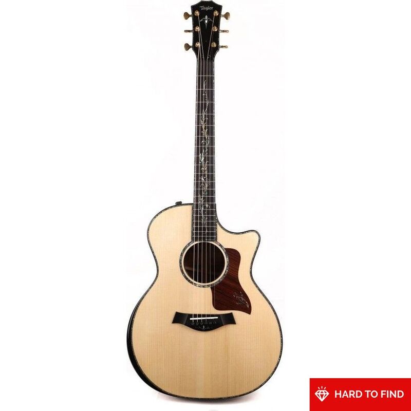 Taylor Presentation Series PS14CE Deluxe Grand Auditorium Acoustic-Electric Guitar - Natural Adirondack Spruce (Includes Deluxe Hardshell Case)