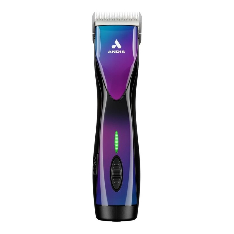 Andis DBLC-2 Pulse ZR II 5-Speed Detachable Blade Cordless Clipper - Purple Galaxy (Includes Extra Battery)