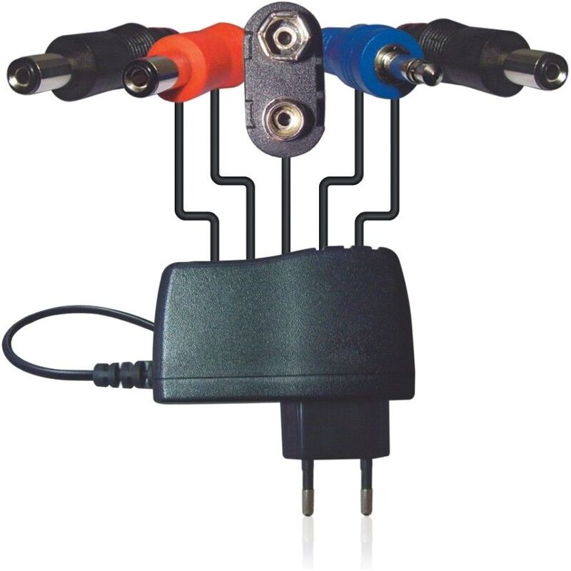 Behringer PSU-HSB-ALL DC 9 V/1.7 A Power Adapter with Daisy-Chain Connectors / Jumper Cables and All-Country Mains Adapters