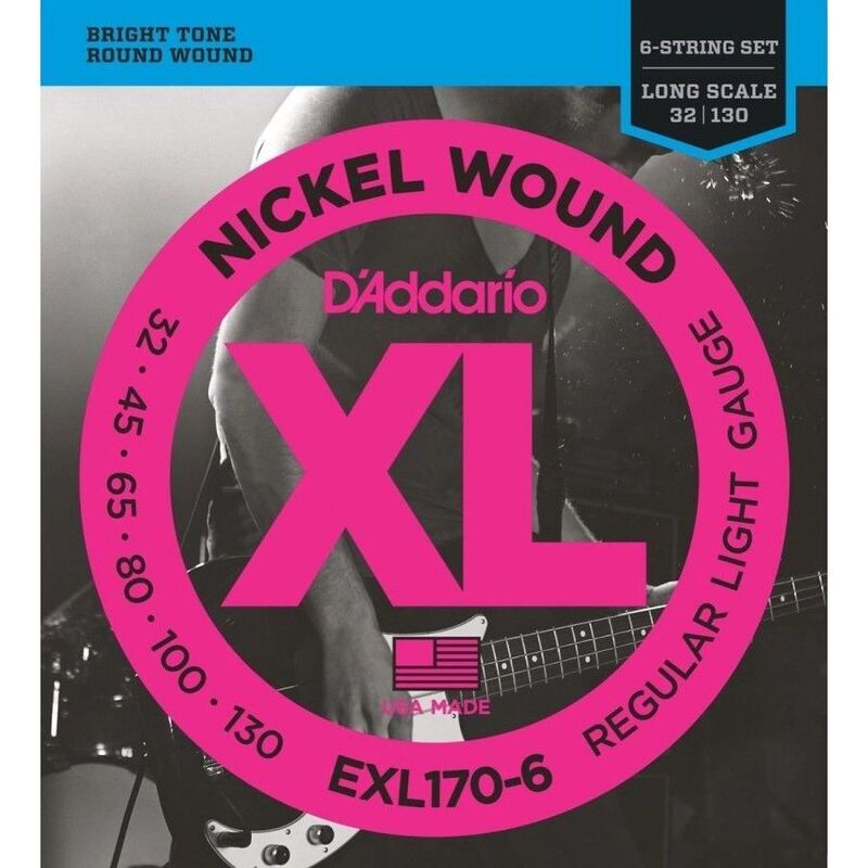D'Addario EXL170-6 Nickel Wound 6-String Bass