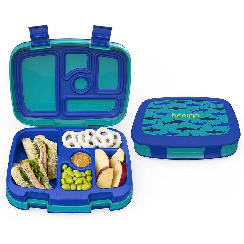 Bentgo Sharks Kids Lunch Box - Blue