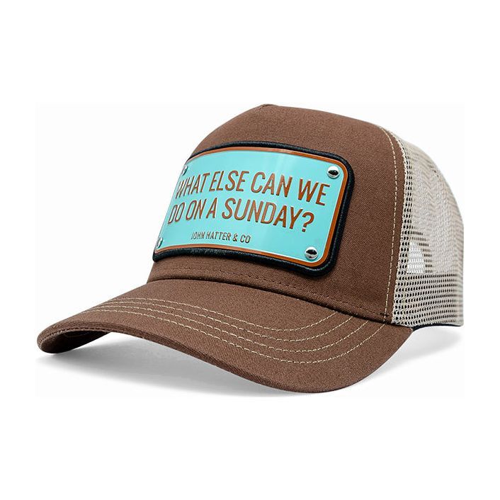 John Hatter What Else Can We Do On A Sunday? Unisex Cap - Brown/Stone