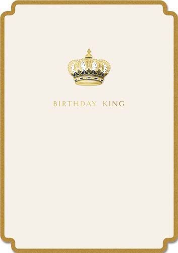 Birthday King Crown Greeting Card (13 x 17.6 cm)