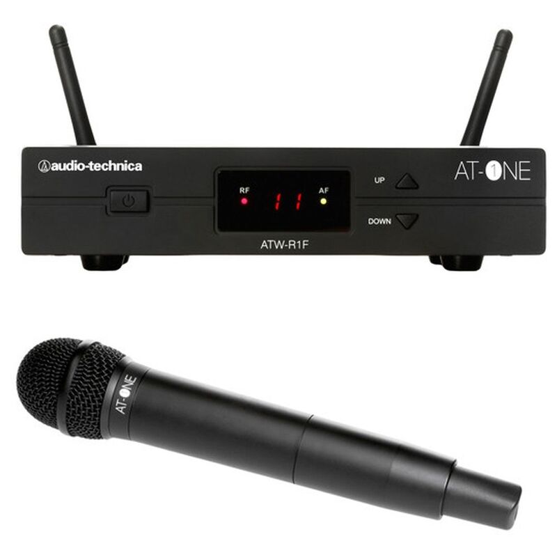 Audio Technica ATW-13 DE3 At-One Handheld Transmitter System (Microphone and Reciever)