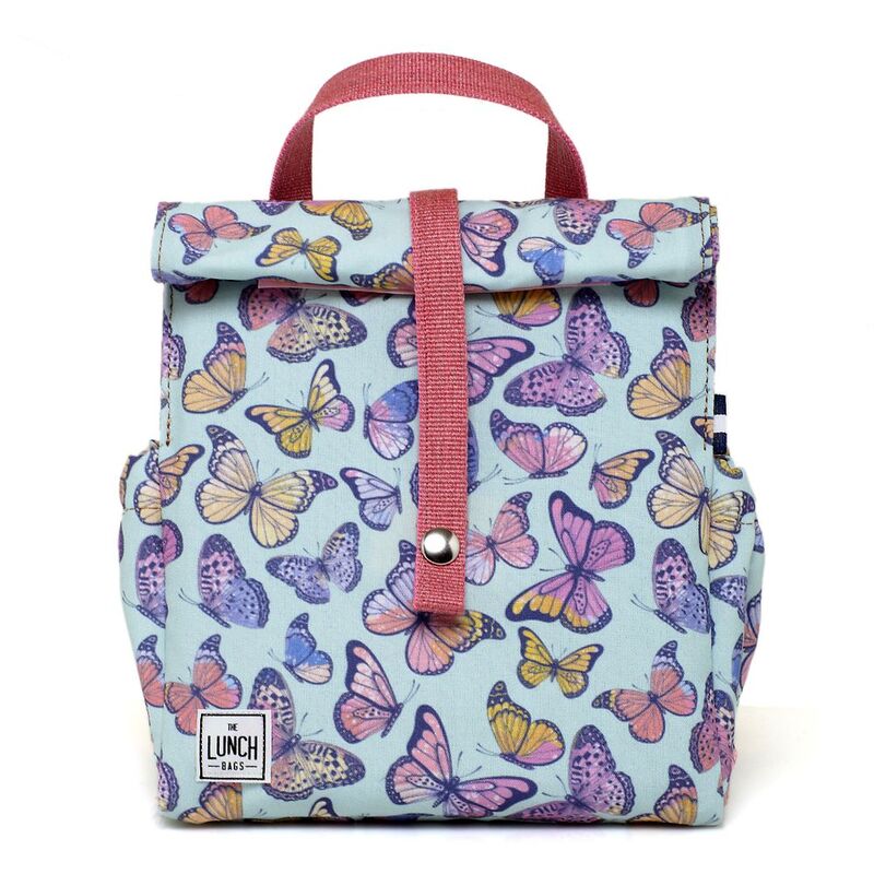 The Lunchbags Kids Original Lunch Bag 5L - Butterfly with Rose Strap