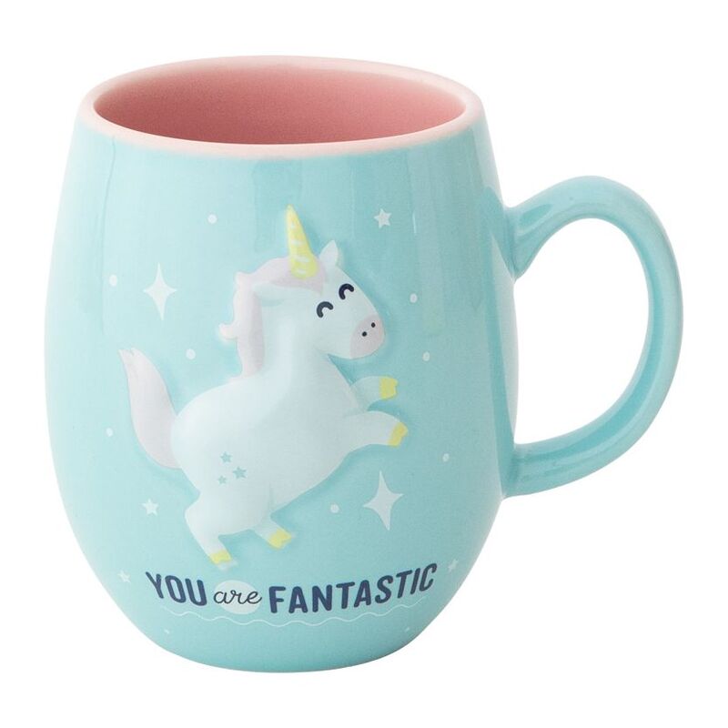 Mr. Wonderful Mug With Unicorn In Relief - You Are Fantastic - 400 ml