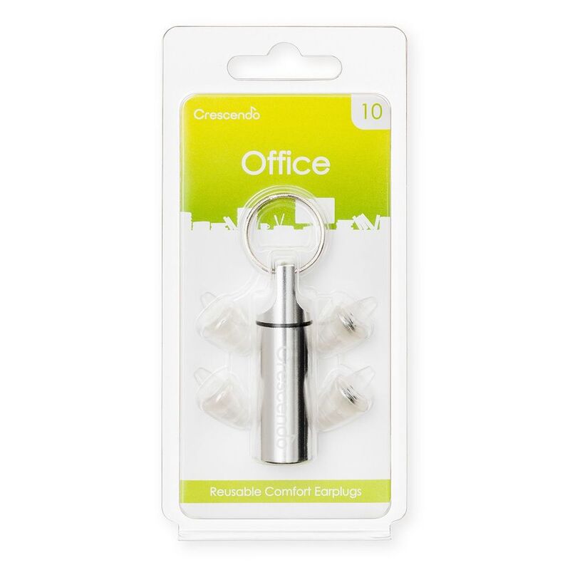 Crescendo Office 10 Hearing Protection Reusable Earplugs