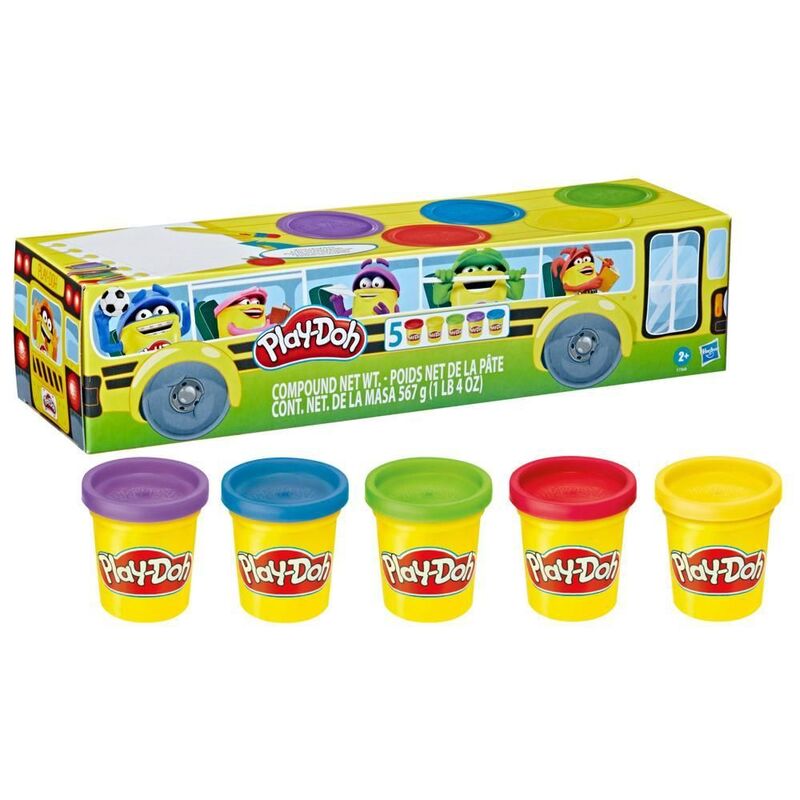 Hasbro Play-Doh Back to School 4 oz. Cans (5-Pack)