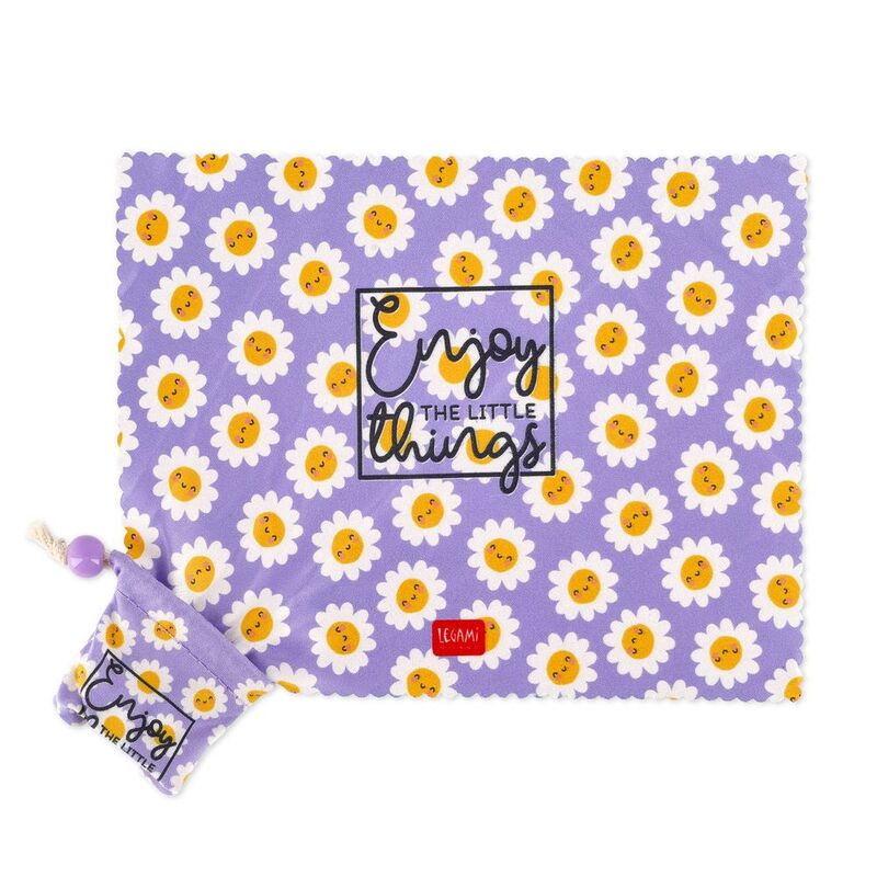 Legami Lens Cleaning Cloth - S.O.S. Look At Me - Daisy