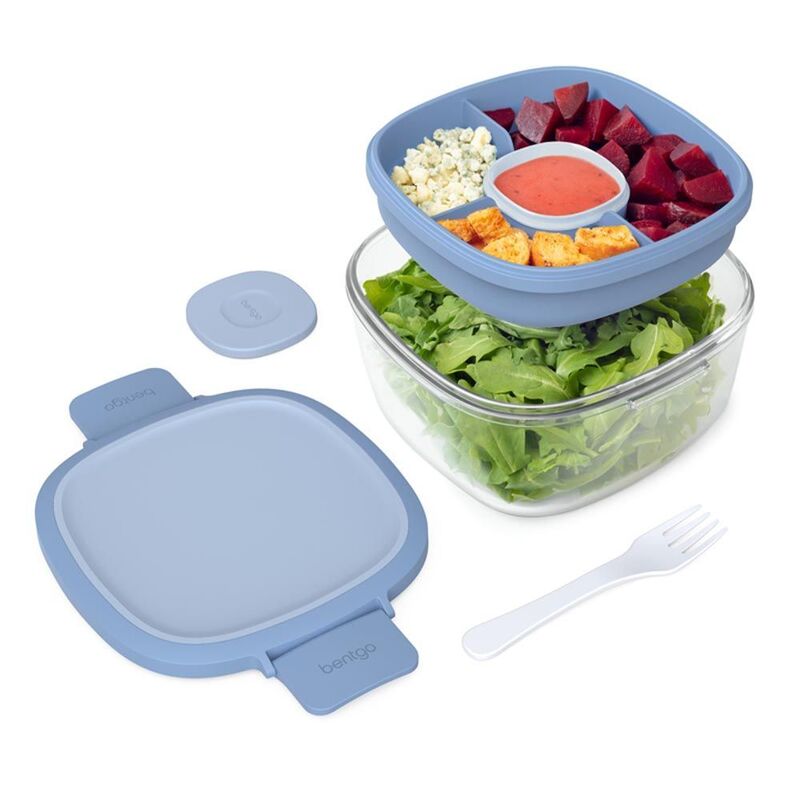 Bentgo Glass Salad Lunch Box - Light Blue