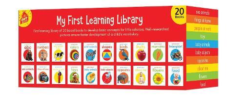 My First Learning Library Box Set - 20 Board Books Gift Set For Kids (Horizontal Design) By Wonder House Books Editorial