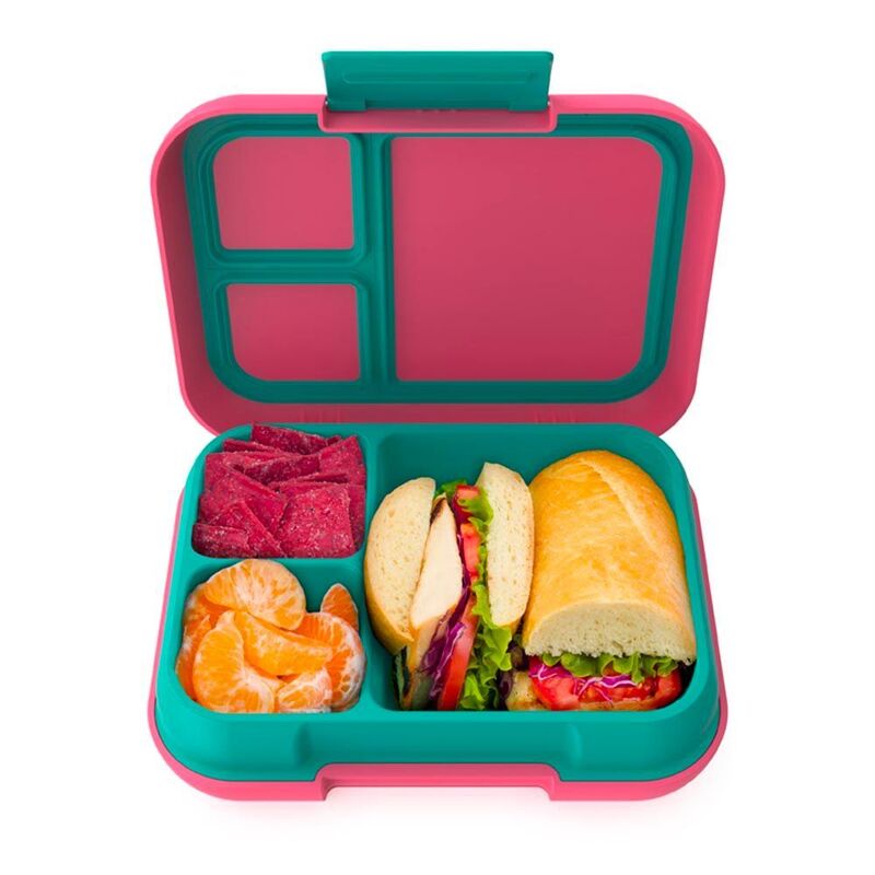 Bentgo Pop Lunch Box With Removable Divider - Bright Coral/Teal