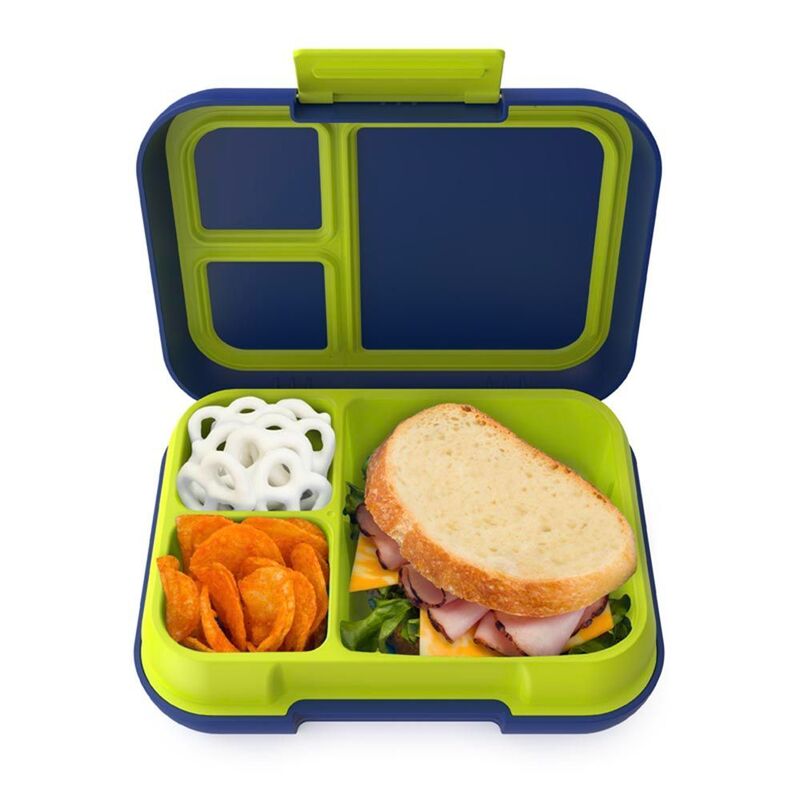 Bentgo Pop Lunch Box With Removable Divider - Navy Blue/Chartreuse
