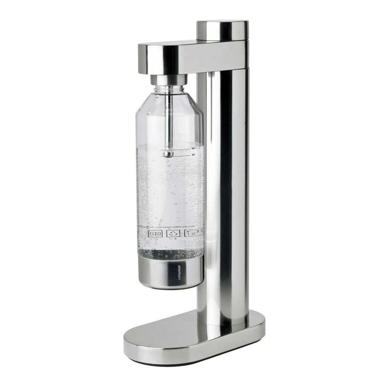 Stelton Brus Carbonator With Bottle - Silver