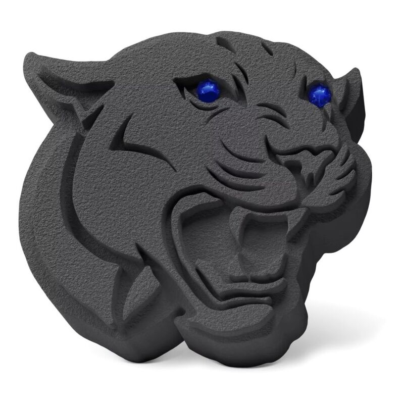 Medori 2D Panther Head Vanilla Gold Ceramic Car Air Freshener For Vent