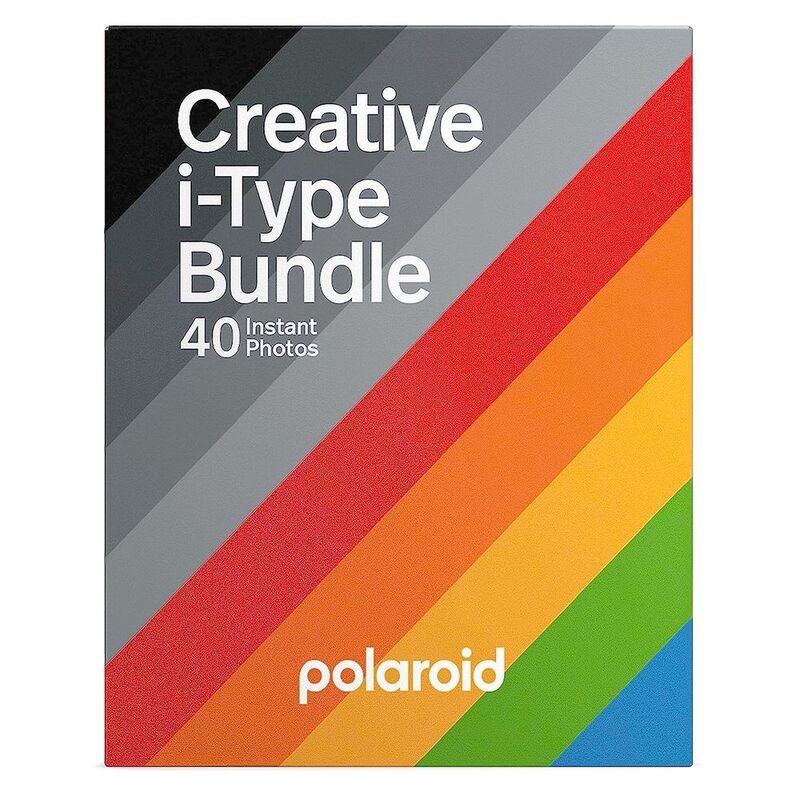 Polaroid I-Type X40 - Creative Film Pack (Pack Of 40) (16 Colored/ 16 B&W/ 8 Black Frame Prints)