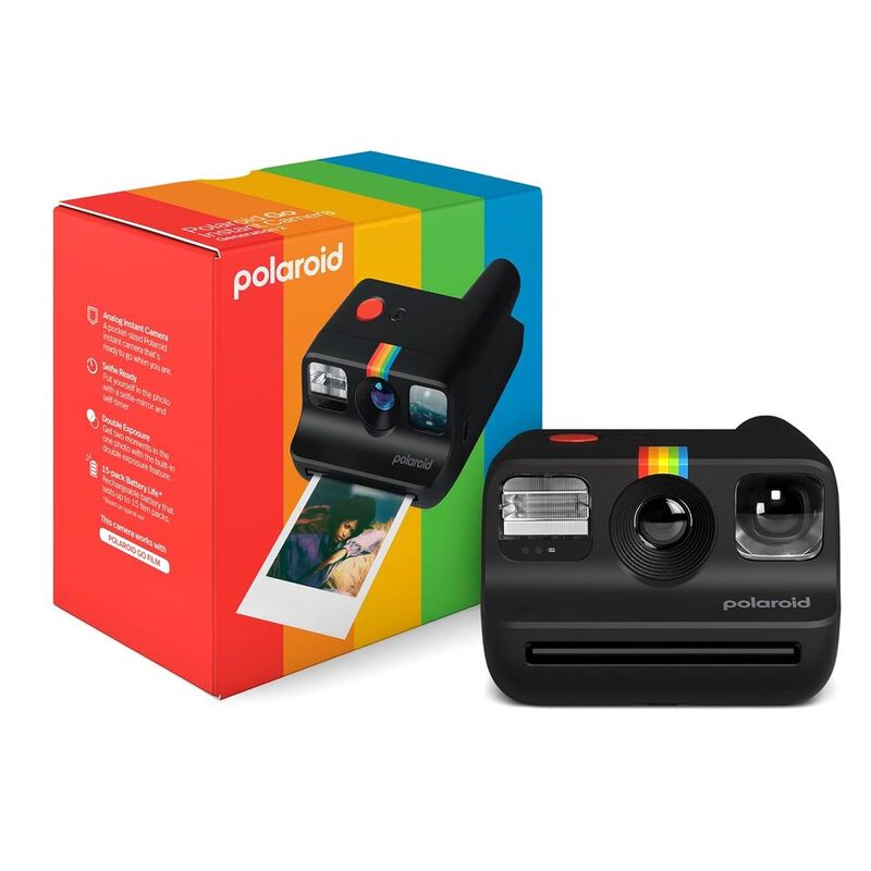 Polaroid Go Generation 2 World's Smallest Instant Camera (12 x 11.7 x 6.7cm) - Black