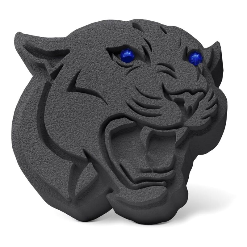Medori 2D Panther Head Black Crystal Ceramic Car Air Freshener For Vent