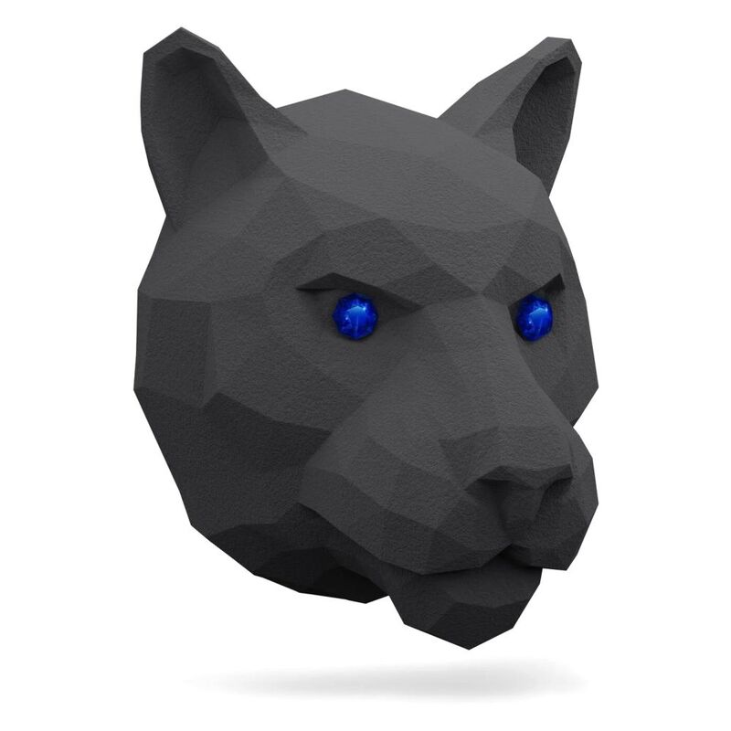 Medori 3D Panther Head Velvet Kiss Analogous To Tiziana Terenzi - Kirke Ceramic Car Air Freshener For Vent