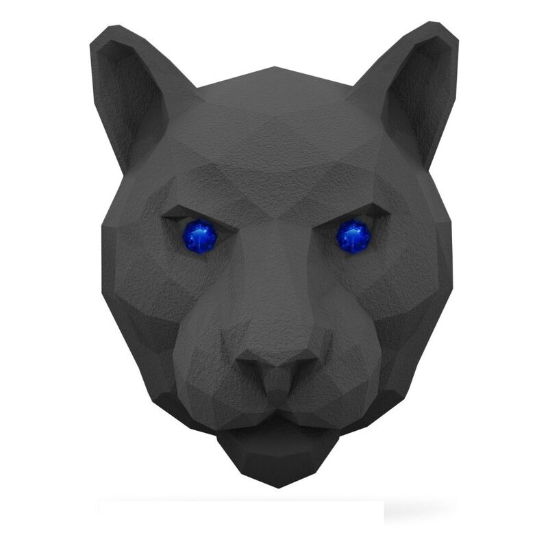 Medori 3D Panther Head Sparkling Twill Analogous To Tom Ford - Tobacco Vanille Ceramic Car Air Freshener For Vent