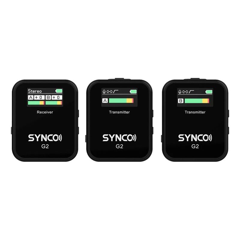 SYNCO G2A2-Pro 2.4G Wireless Microphone - Black