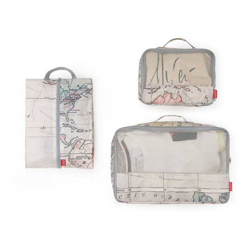 Legami Set of 3 Travel Bags - Travel Organiser Set - Travel