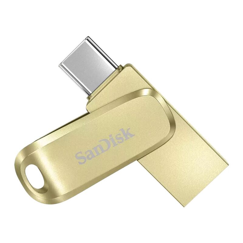 Sandisk Ultra Dual Drive USB Type-C C4 Flash Drive 256GB - Luxe Gold