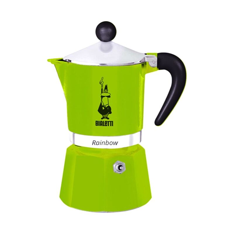 Bialetti Rainbow Espresso Maker 250ml - Green (Makes 6 Cups)