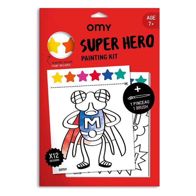 Omy Paint Kit Super Heros Red
